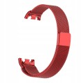 BRANSOLETA MILANESE DO XIAOMI SMART MI BAND 8/9/10 – STYLOWY PASEK, CZERWONY