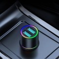 Joyroom samochodowa ładowarka 2 x USB z podświetleniem 24W czarny