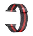 PASEK BRANSOLETA DO APPLE WATCH 1-9 SE 38/40/41MM | BLACK&RED