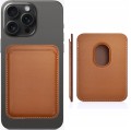 ETUI PORTFEL MAGNETYCZNE EKO SKÓRA DO IPHONE 12/13/14/15 - DARK BROWN