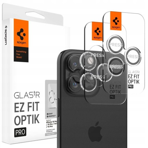 SPIGEN SZKŁO NA APARAT DO IPHONE 14 PRO / MAX / 15 PRO / MAX - CRYSTAL