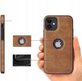 ETUI SKÓRZANE ELEGANCKIE DO IPHONE 11 PREMIUM EKO-SKÓRA - BRĄZOWY