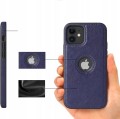 ETUI SKÓRZANE ELEGANCKIE DO IPHONE 11 PREMIUM EKO-SKÓRA - GRANATOWY