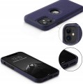 ETUI SKÓRZANE ELEGANCKIE DO IPHONE 11 PREMIUM EKO-SKÓRA - GRANATOWY