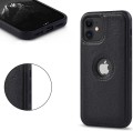 ETUI SKÓRZANE ELEGANCKIE DO IPHONE 12 MINI PREMIUM EKO-SKÓRA - CZARNY