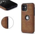 ETUI SKÓRZANE ELEGANCKIE DO IPHONE 12 MINI PREMIUM EKO-SKÓRA - BRĄZOWY
