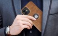 ETUI SKÓRZANE ELEGANCKIE DO IPHONE 12 MINI PREMIUM EKO-SKÓRA - BRĄZOWY
