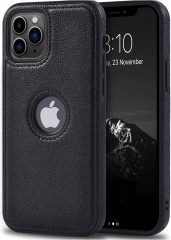 ETUI SKÓRZANE ELEGANCKIE DO IPHONE 11 PRO MAX PREMIUM EKO-SKÓRA - CZARNY