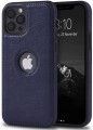 ETUI SKÓRZANE ELEGANCKIE DO IPHONE 12 PRO MAX PREMIUM EKO-SKÓRA - GRANATOWY