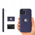 ETUI SKÓRZANE ELEGANCKIE DO IPHONE 12 PRO MAX PREMIUM EKO-SKÓRA - GRANATOWY