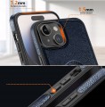 ETUI SKÓRZANE ELEGANCKIE DO IPHONE 14 PREMIUM EKO-SKÓRA - GRANATOWY