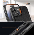 ETUI SKÓRZANE ELEGANCKIE DO IPHONE 14 PLUS PREMIUM EKO-SKÓRA - CZARNY