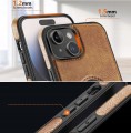ETUI SKÓRZANE ELEGANCKIE DO IPHONE 15 PLUS PREMIUM EKO-SKÓRA - BRĄZOWY