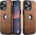 ETUI SKÓRZANE ELEGANCKIE DO IPHONE 13 PRO PREMIUM EKO-SKÓRA - BRĄZOWY