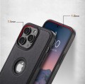 ETUI SKÓRZANE ELEGANCKIE DO IPHONE 13 PRO MAX PREMIUM EKO-SKÓRA - CZARNY