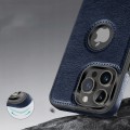 ETUI SKÓRZANE ELEGANCKIE DO IPHONE 14 PRO MAX PREMIUM EKO-SKÓRA - GRANATOWY