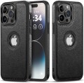 ETUI SKÓRZANE ELEGANCKIE DO IPHONE 14 PRO MAX PREMIUM EKO-SKÓRA - CZARNY