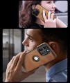 ETUI SKÓRZANE ELEGANCKIE DO IPHONE 14 PRO MAX PREMIUM EKO-SKÓRA - BRĄZOWY