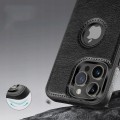 ETUI SKÓRZANE ELEGANCKIE DO IPHONE 15 PRO PREMIUM EKO-SKÓRA - CZARNY