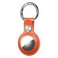 ETUI SKÓRZANE DO APPLE AIRTAG BRELOCZEK CASE NA LOKALIZATOR - POMARAŃCZOWE