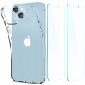 Zestaw etui Spigen Crystal i szkło hartowane na iPhone 14 Plus - przezroczyste