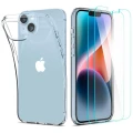 Zestaw etui Spigen Crystal i szkło hartowane na iPhone 14 Plus - przezroczyste