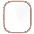ETUI OCHRONNE + SZKŁO HARTOWANE 2W1 DO XIAOMI REDMI WATCH 4 - RÓŻOWE