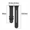PASEK SILIKONOWY DO XIAOMI MI BAND 8 PRO/9 PRO | REDMI WATCH 4/5/6 - FIOLETOWY