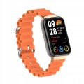PASEK DO XIAOMI MI BAND 8 PRO / MI BAND 9 PRO WYGODNA OPASKA - POMARAŃCZOWY