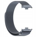 PASEK BRANSOLETA STALOWA DO XIAOMI REDMI WATCH 4/5/6 | MI BAND 8 PRO/9 PRO - GRAFITOWY