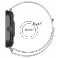 PASEK BRANSOLETA STALOWA DO XIAOMI REDMI WATCH 4/5/6 | MI BAND 8 PRO/9 PRO - GRAFITOWY