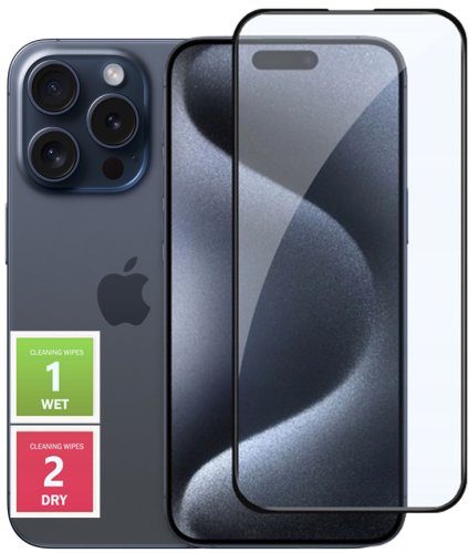 SZKŁO HARTOWANE DO IPHONE 15 PRO MAX NA CAŁY EKRAN 5D SZKIEŁKO PEŁNE