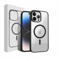 ETUI DO IPHONE 13 PRO MAX PRZEŹROCZYSTE MAGNETYCZNE DO MAGSAFE | CZARNY