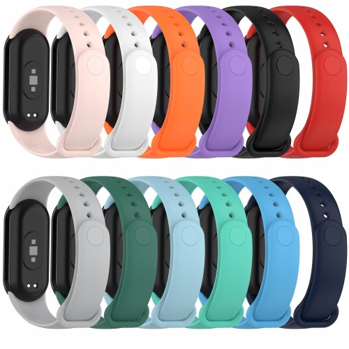 12X PASEK OPASKA DO XIAOMI SMART MI BAND 8 / 9 / 10 | 12 MEGA KOLORÓW