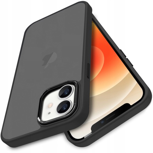 ETUI MATOWE Z RAMKĄ NA APARAT DO IPHONE 12/12 PRO