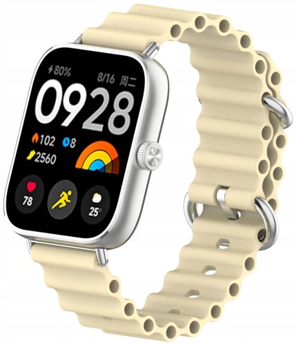 PASEK DO XIAOMI REDMI WATCH 4/5/6  OPASKA DO SMARTWATCHA - BEŻOWY