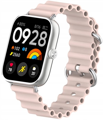 PASEK DO XIAOMI REDMI WATCH 4/5/6  OPASKA DO SMARTWATCHA - RÓŻOWY