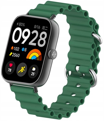 PASEK DO XIAOMI REDMI WATCH 4/5/6  OPASKA DO SMARTWATCHA - ZIELONY