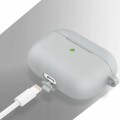 ETUI SILIKONOWE DO APPLE AIRPODS PRO 2 COVER CASE KARABIŃCZYK - SZARY