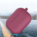 ETUI SILIKONOWE DO APPLE AIRPODS PRO 2 COVER CASE KARABIŃCZYK - BORDOWE