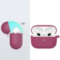 ETUI SILIKONOWE DO APPLE AIRPODS PRO 2 COVER CASE KARABIŃCZYK - BORDOWE