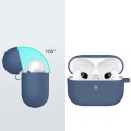 ETUI SILIKONOWE DO APPLE AIRPODS PRO 2 COVER CASE KARABIŃCZYK - GRANATOWE
