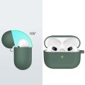 ETUI SILIKONOWE DO APPLE AIRPODS PRO 2 COVER CASE KARABIŃCZYK - OLIWKOWE
