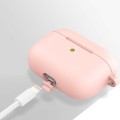 ETUI SILIKONOWE DO APPLE AIRPODS PRO 2 COVER CASE KARABIŃCZYK - JASNO RÓŻOWE