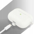 ETUI SILIKONOWE DO APPLE AIRPODS PRO 2 COVER CASE KARABIŃCZYK - BIAŁE