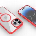 ETUI DO IPHONE 13 PRO PRZEŹROCZYSTE MAGNETYCZNE DO MAGSAFE | CZERWONY