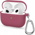 ETUI SILIKONOWE DO APPLE AIRPODS 3 COVER CASE KARABIŃCZYK - ROSE RED
