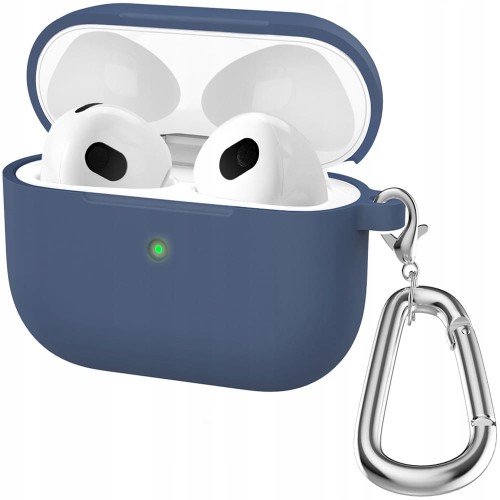 ETUI SILIKONOWE DO APPLE AIRPODS 3 COVER CASE KARABIŃCZYK - DARK BLUE