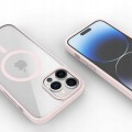 ETUI DO IPHONE 12 PRO MAX PRZEŹROCZYSTE MAGNETYCZNE DO MAGSAFE | RÓŻOWY