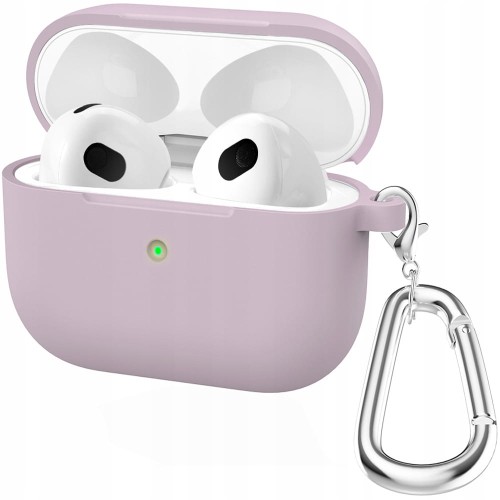 ETUI SILIKONOWE DO APPLE AIRPODS 3 COVER CASE KARABIŃCZYK - PURPLE